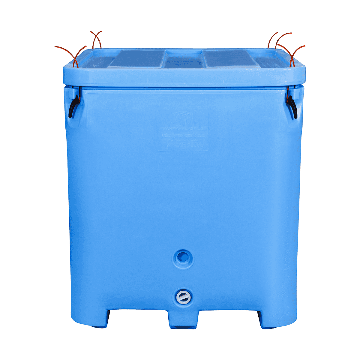 AF-1000L Plastic Insulated Bins Meat/Poultry Industrial Use Plastic Containers