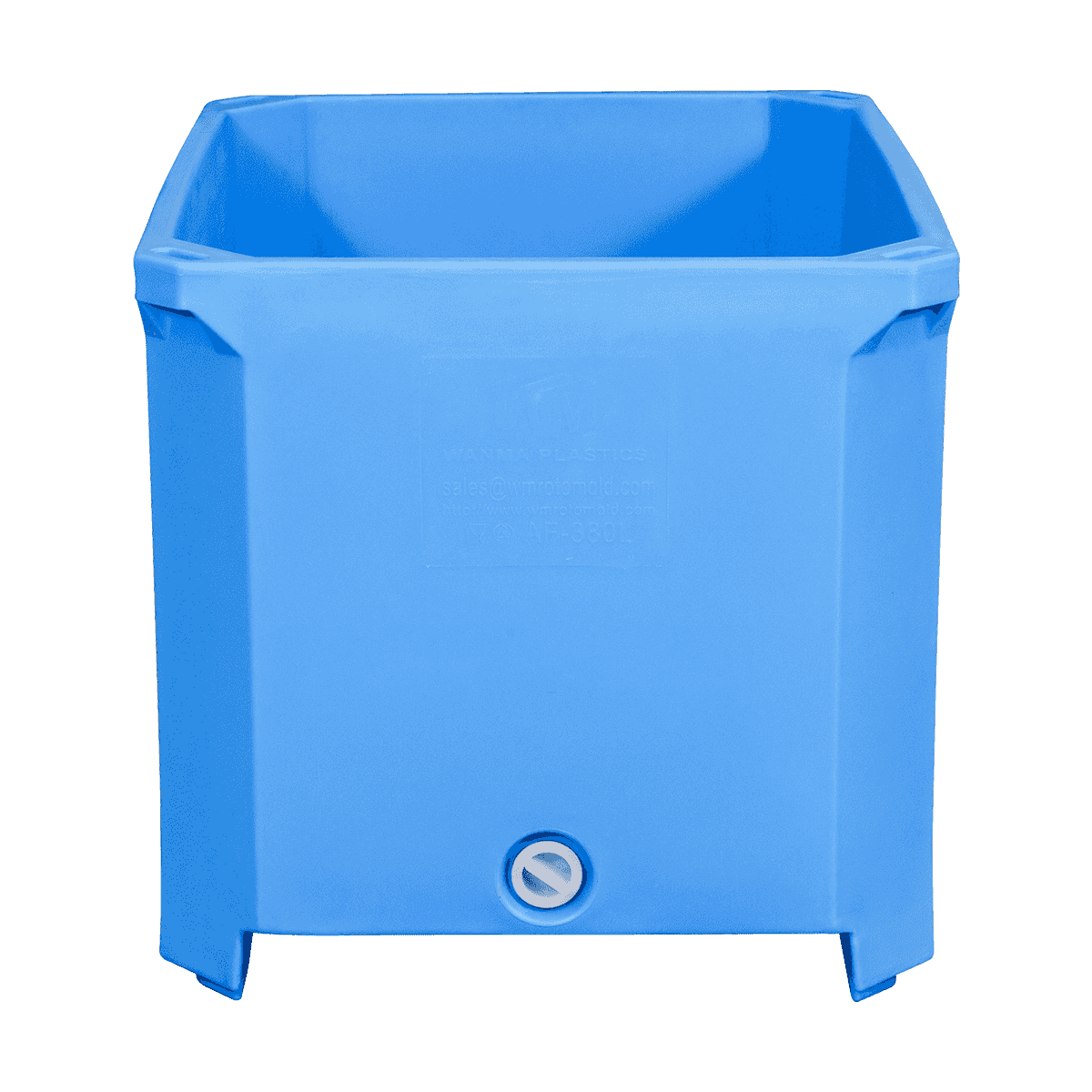 AF-380L Buggy Meat Cart With Wheels Meat/poultry Industrial Use Plastic Containers