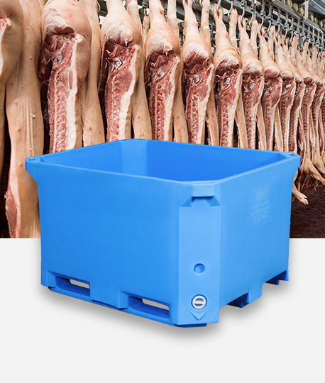 Meat/Poultry Industrial Use Plastic Containers